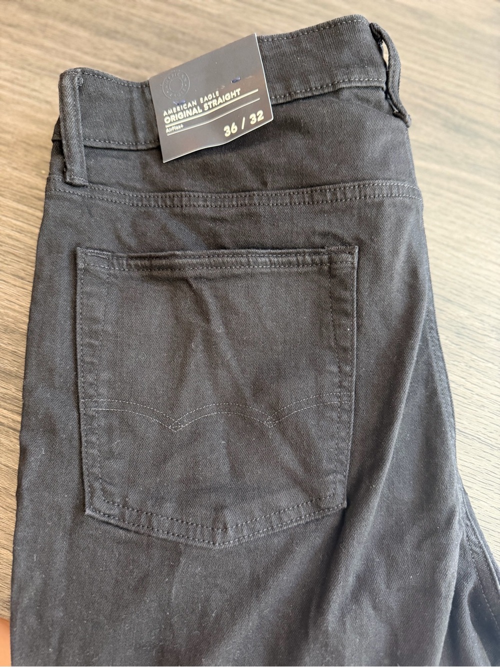 American Eagle Outfitters Original Straight Men’s Jeans Airflex+ - Black